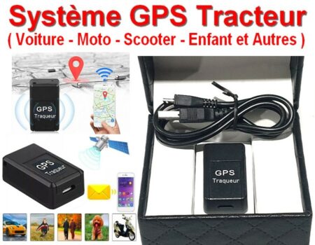 Coffret Système GPS Traqueur - Voiture - Moto - Scooter - Enfant - Personne Agée et Autres