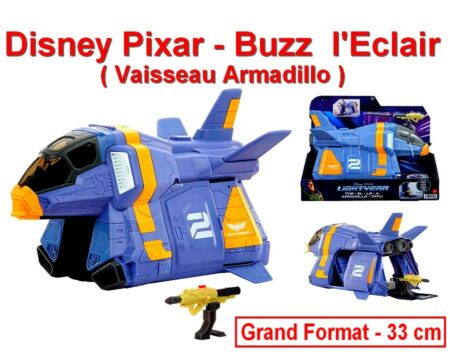 Disney Pixar - Buzz l'Eclair Collector - ( Vaisseau Armadillo + Accessoires ) GRAND FORMAT 33 cm