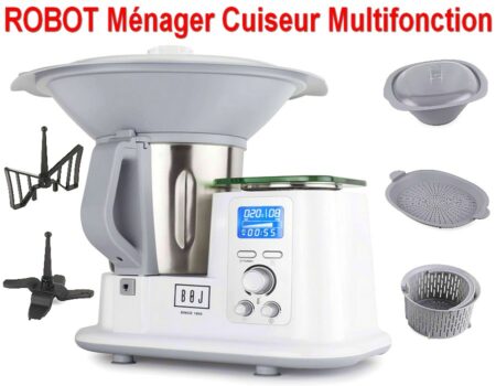 Robot culinaire cuiseur ( Neuf ) multifonction - Balance intègre de 1kg à 5kg - Affichage LCD et de Nombreux accessoires