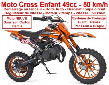 Moto Cross Enfant 49cc ( NEUVE dans son Carton Cerclé )