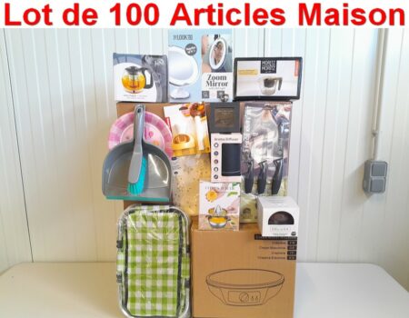 Lot de 100 Articles ( NEUFS ) de Maison - Électroménager, Articles de Cuisines et Consommables