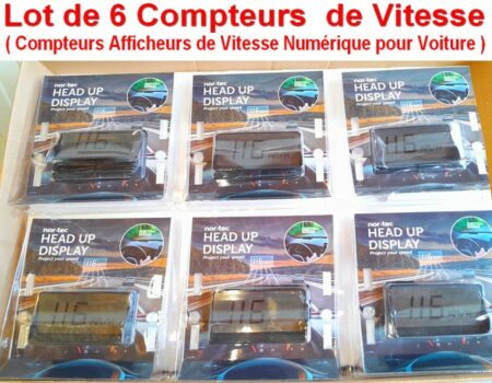 Lot de 6 Compteurs ( NEUFS ) de Vitesse - Afficheurs de Vitesse Numérique pour voiture