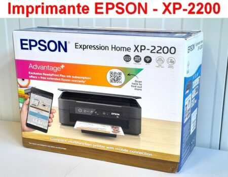 Imprimante EPSON dans son carton de Présentation - Copie - Scan - Imprimer - Wifi et connecte SmartPhone - Non testé et vendu en l'état s'en retour ni réclamation