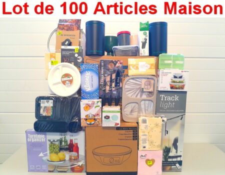 Lot de 100 Articles ( NEUFS ) de Maison - Électroménager, Articles de Cuisines et Consommables
