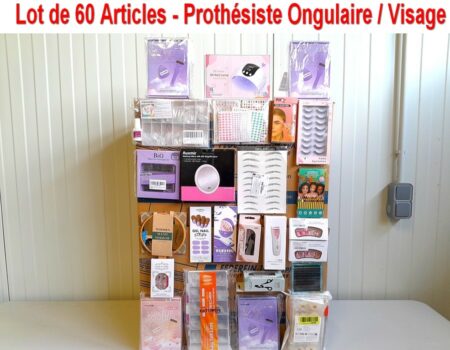 Lot de 60 Articles ( NEUFS ) - Prothésiste Ongulaire et Beauté du Visage